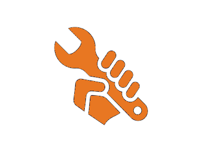 Service request wrench icon